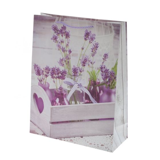 Пакет подарочный (бумага, плотность 210г/м2, блок микс 12шт), L31 W12 H40 см, 4в.