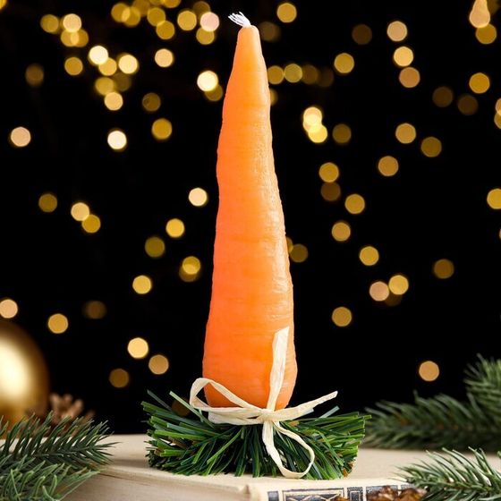 Свеча фигурная &quot;Морковка&quot;, 5,5х16,5 см