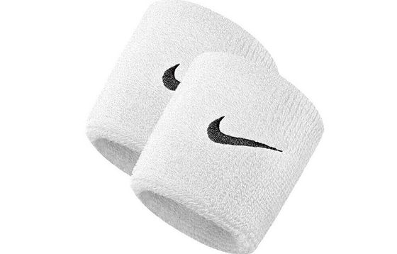 Nike Volleyball Tennis Badminton Basketball Wristbands Breathable Protective White Black Hook Cotton Unisex