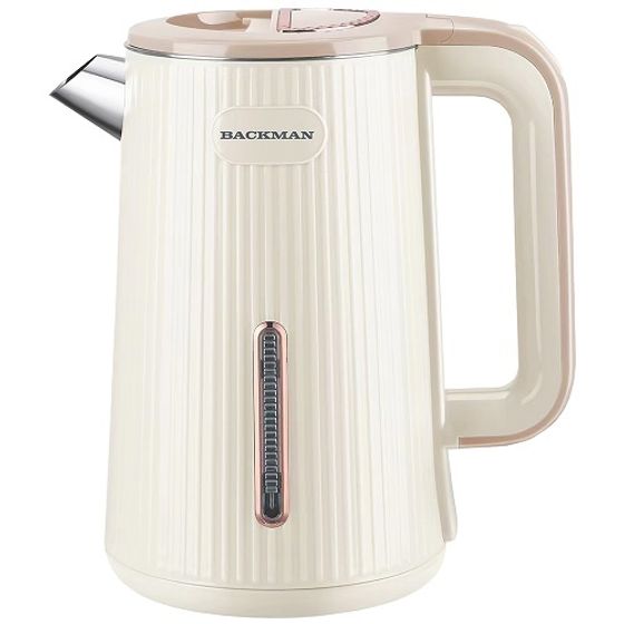 Чайник электрический Backman BM-TEA 723 2л 2200Вт бежевый