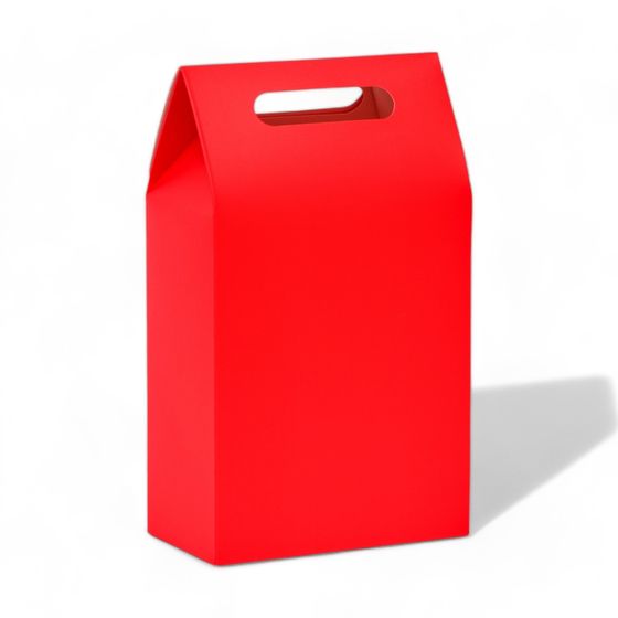 !09 Набор из 3-х коробок: Коробка-пакет с ручкой, цвет красный, 27 х 16 х 9 см.