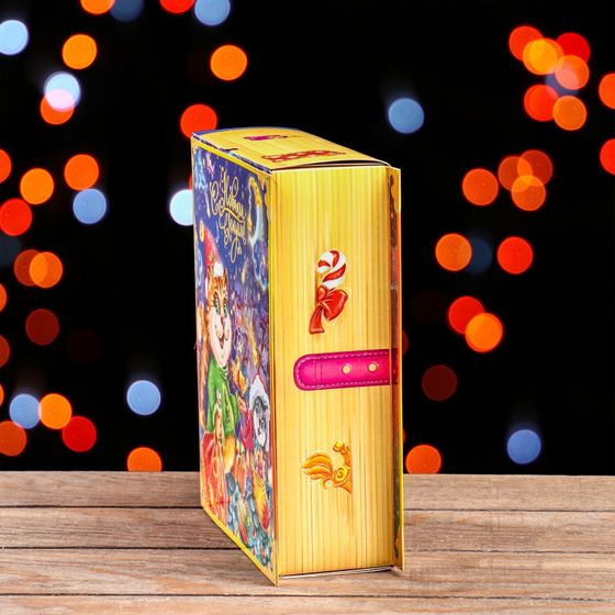 !09 Подарочная коробка "Книга с котом" 19 х 6,5 х 22 см