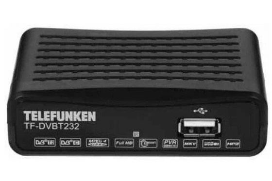 Ресивер DVB-T2 Telefunken TF-DVBT232 черный