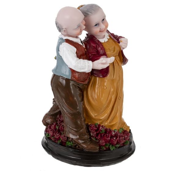 Фигурка декоративная &quot;Бабушка с дедушкой&quot;, L9 W9 H14,5 см