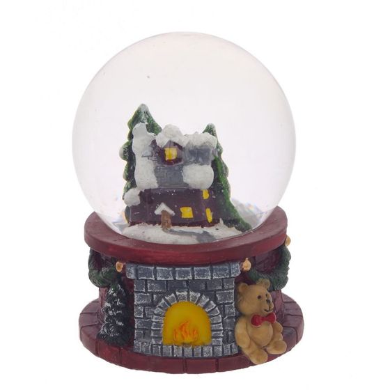 Фигурка декор с стекл шаре &quot;Домик&quot;, D4,5 см, L5 W5 H6 см