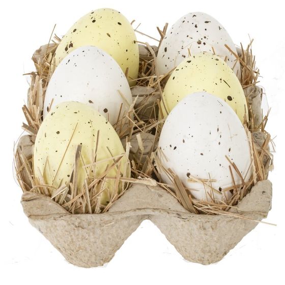 Набор из 6 изделий декоративных &quot;Яйцо пасхальное&quot;, L13,5 W10,5 H6 см