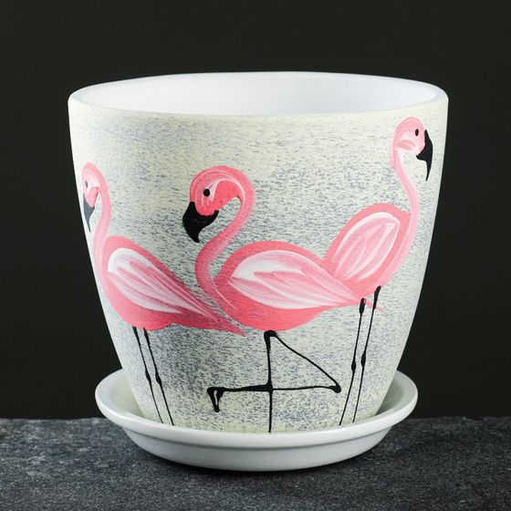 !09 Набор горшков &quot;Фламинго&quot; 4 предмета 1 / 2 / 3,8 / 5,4 л