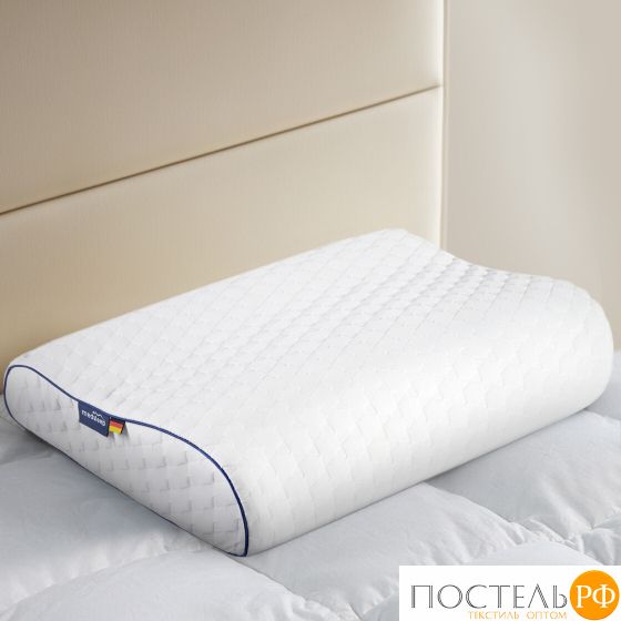 MedSleep МЕМОРИ ЭРГО КУЛ бел Подушка анатомическая 58x39x10/12, 1 пр., плстр/пенополиуретан