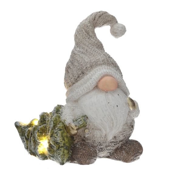 Фигрка декоративная &quot;Гном&quot; с подсветкой (LR44x2,прилаг), L1, L12 W7 H14 см, 2в.