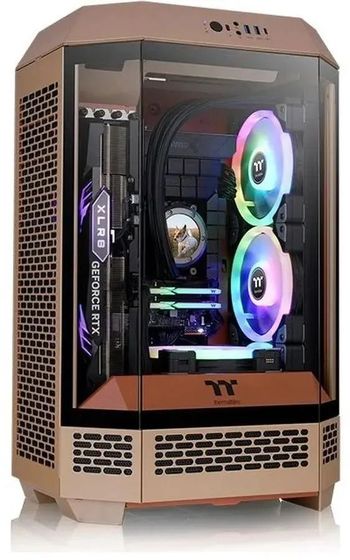Корпус Thermaltake The Tower 300 коричневый без БП MicroTower miniITX (CA-1Y4-00SGWN-00)