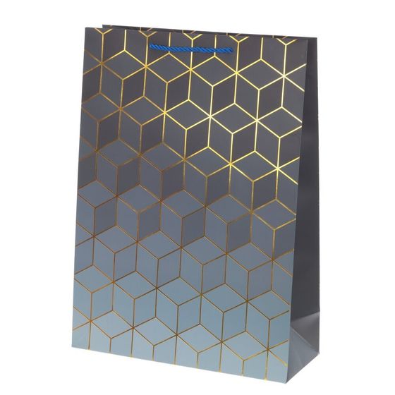 Пакет подарочный (бумага 210г/м2, блок микс 12шт), L30 W12 H41,5 см, 4в.