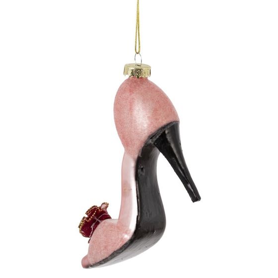 Украшение новогоднее "Туфелька", L9,5 W3,5 H9,5 см, 2в.
