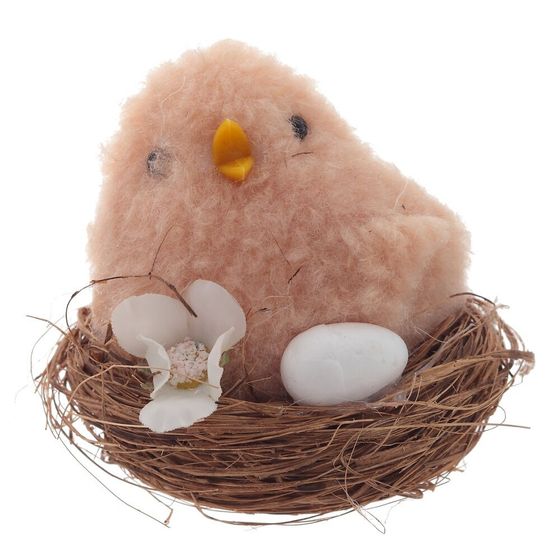 Изделие декоративное &quot;Гнездо пасхальное&quot;, L6 W6 H6 см, 2в.