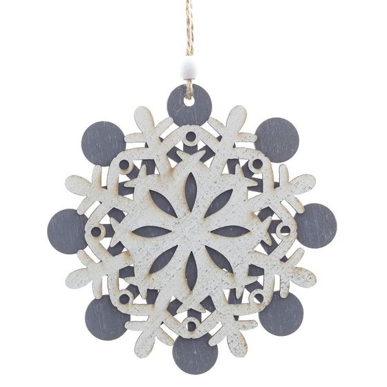 Украшение новогоднее &quot;Снежинка&quot;, L10 W0,5 H11 см, 3в.