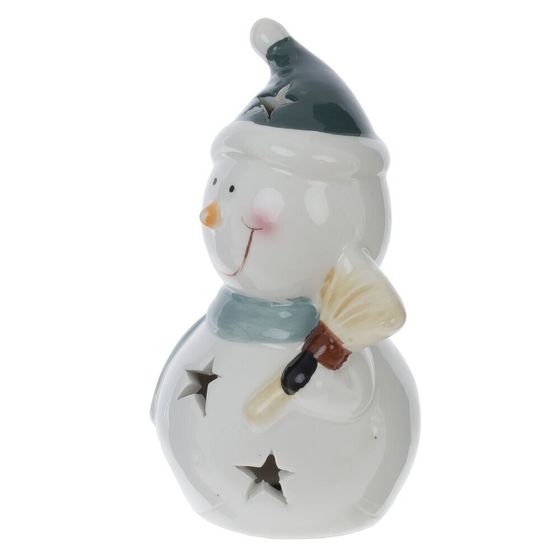 Фигурка декоративная &quot;Снеговик&quot; с подсветкой (LR44x2), L8 W6,5 H12 см