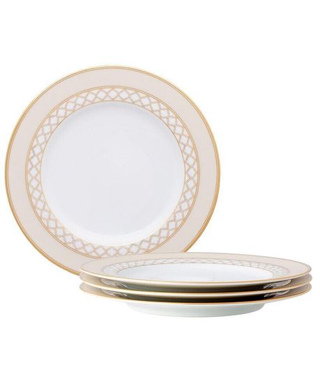 Eternal Palace Gold Set of 4 Salad Plates, 8-1/4&quot;