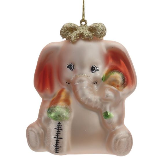 Украшение новогоднее "Слоник", L7,5 W5 H9 см