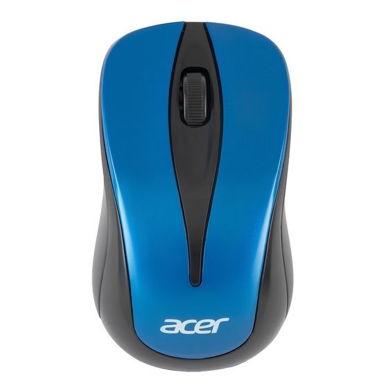 Мышь Acer OMR132 синий/черный оптическая (1000dpi) беспроводная USB для ноутбука (2but)