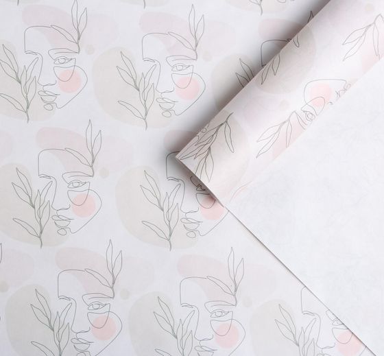 !09 Бумага крафт (набор 4 листа) «Силуэты» 50 × 70 см.