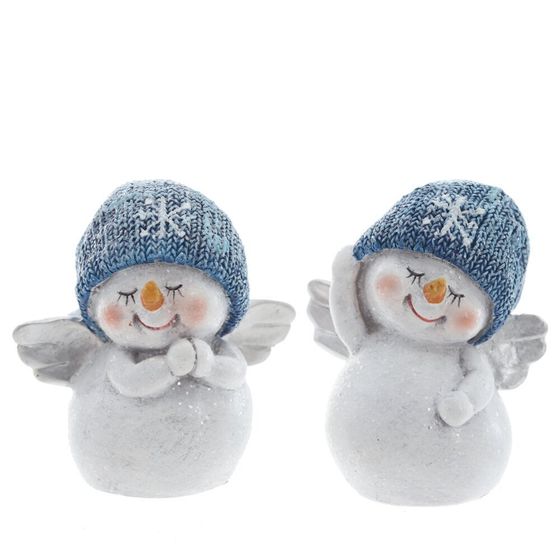 Фигурка декоративная &quot;Снеговик&quot;, L6 W3,5 H7 см, 2в.