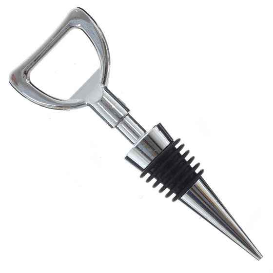 Набор: пробка для бутылки и декор для бокалов, L9 W3,5 H14 см