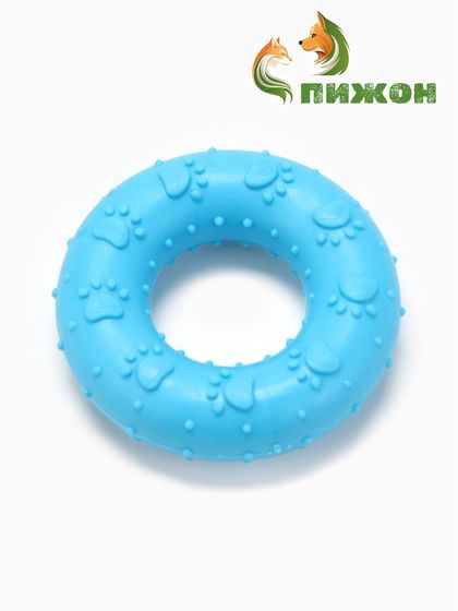 Игрушка жевательная &quot;Пончик&quot;, 7 см, голубая