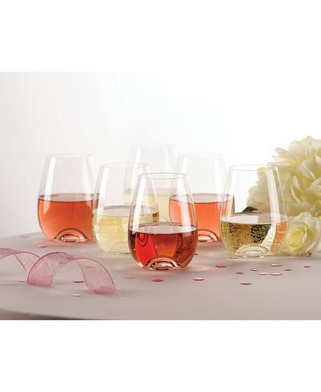 Tuscany Stemless Wine Glasses 6 Piece Value Set