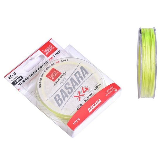 Леска плетёная Lucky John Basara Light Green 150/013