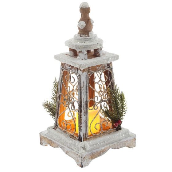 Изделие декоративное "Фонарь" c подсветкой (CR2032x2), L16 W15,5 H28 см