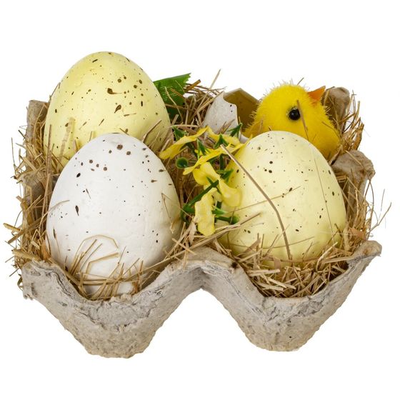 Изделие декоративное "Пасхальная композиция", L10 W10 H7,5 см