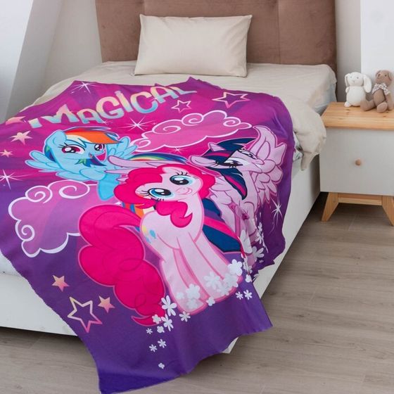 Плед &quot;My Little Pony&quot; 1,5 сп, 140х210 см, 100% п/э