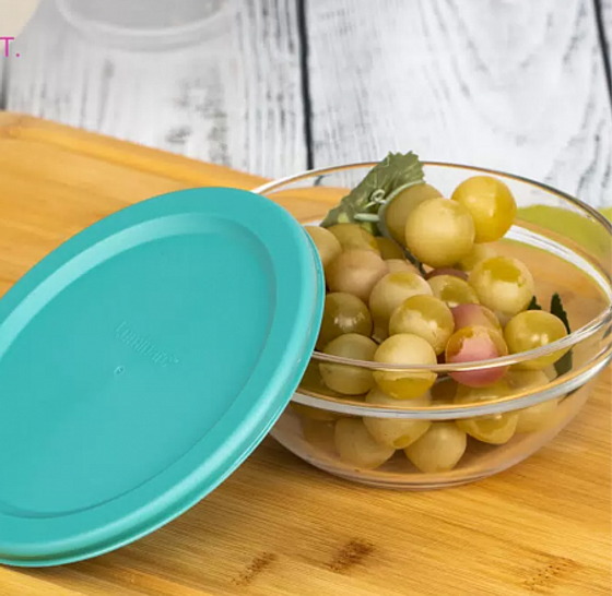 Салатник KEEP N BOWL 14см с зеленой крышкой