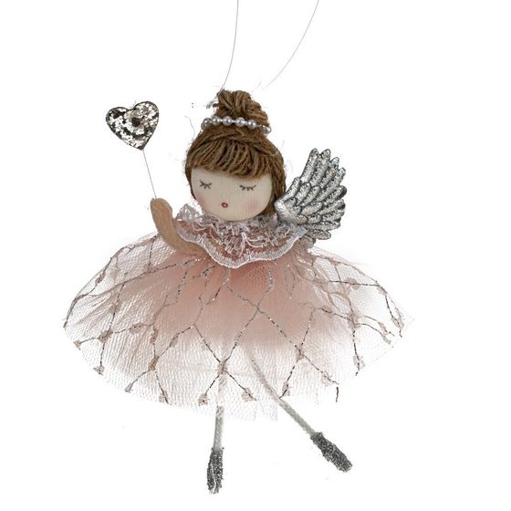 Изделие декоративное подвесное &quot;Ангел&quot;, L7 W3 H15 см, 4в.