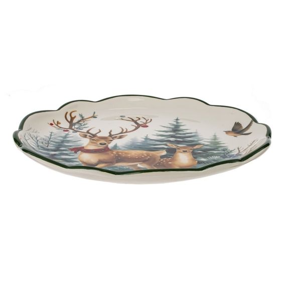 Тарелка &quot;Олени&quot;, L20 W20 H2 см