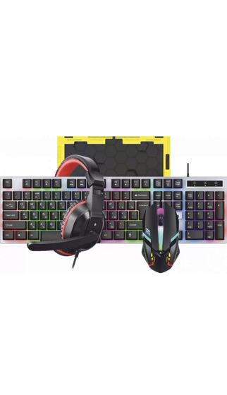 Игровой набор AlterAcs KMHP001-GLC проводной черный