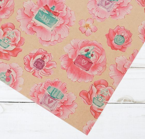 !09 Бумага (набор 2 листа) упаковочная крафтовая «Самой лучшей»" 50 × 70 см.