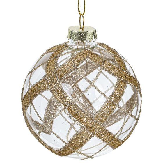 Набор из 12шт Украшение новогоднее "Шар", D 8 см, L35 W25 H8,5 см