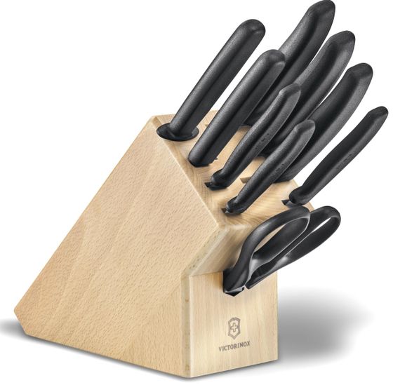 Набор ножей Victorinox Swiss Classic 6.7193.9 8шт на подставке дерево/черный