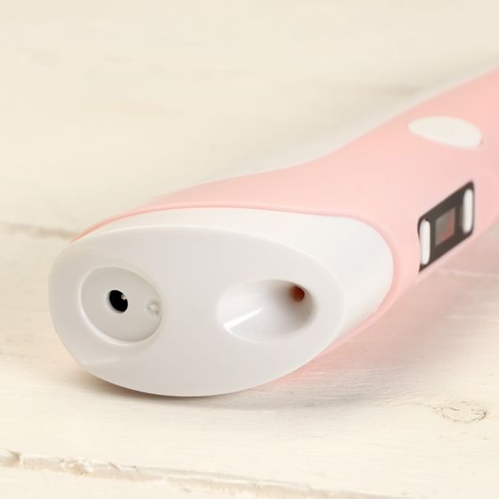 !Комплект в тубусе 3Д ручка с дисплеем розовая + пластик ABS 15 цветов по 10 метров