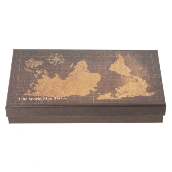 Набор подарочный: ручка перьевая, 5 наконечников, чернильница, воск, печать, держатель, Д26 Ш15 В4 с