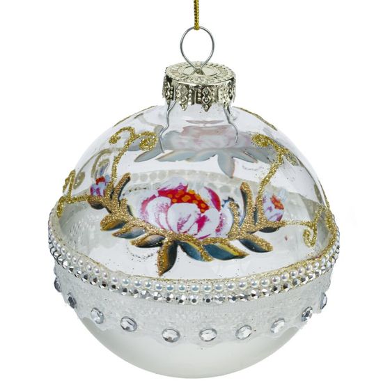 Набор из 12шт Украшение новогоднее "Шар", D 8 см, L34 W25 H9 см