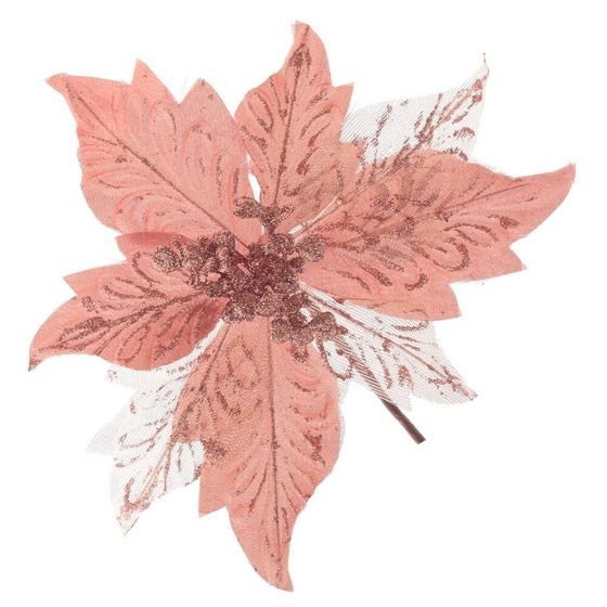 Цветок искусственный &quot;Пуансеттия&quot;, L23 W23 H28 см