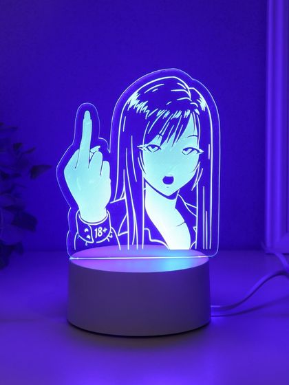 Светильник &quot;Fuck&quot; LED RGB от сети RISALUX 9,5х13,4х17 см
