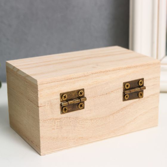 !09 Шкатулка для росписи дерево «Прямоугольная», для творчества, декора, 5.5×10×6 см