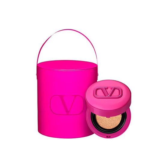 Valentino Pink Air Cushion Limited Edition Box Makeup Sets Easy To Blend Long-Lasting Brightening Skin Tone