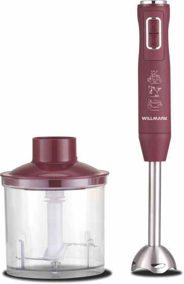 Блендер погружной Willmark WHB-1250PS 500Вт бордовый