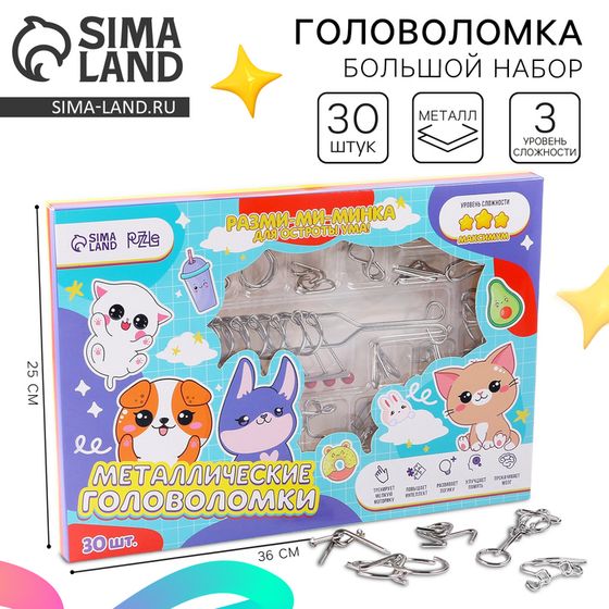 Металлическая головоломка 30 шт &quot;Корея&quot;