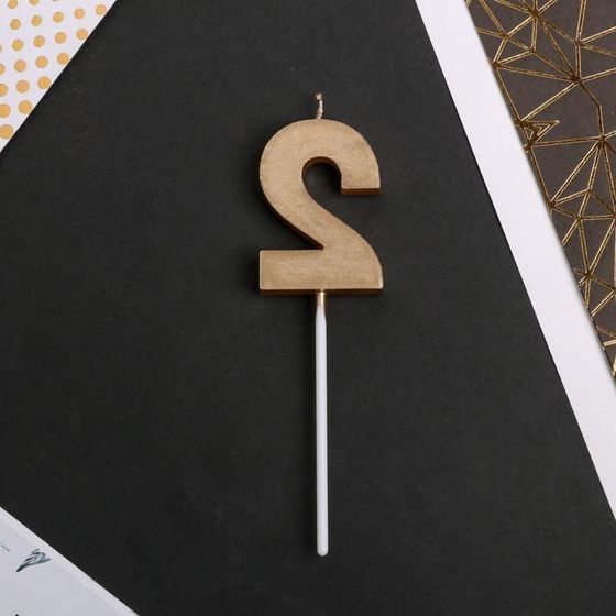 !09 Набор из 3-х свечей в торт: Свеча &quot;Грань&quot;, цифра &quot;5&quot;, фиолетовый металлик, 6,5 см. + Свеча цифра &quot;2&quot; , шампань, 5 х 12 см. + Свеча &quot;Мишка&quot; голубой 4 см.