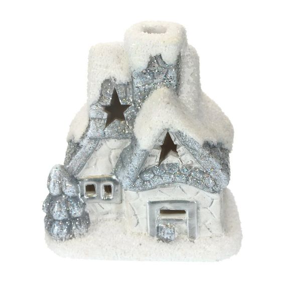 Фигурка декоративная &quot;Домик&quot; с подсветкой (2xLR44), L7,5 W5 H8,5 см, 2в.