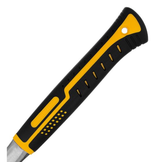 !09 Молоток слесарный Denzel 10405, цельнометаллический, двухкомпонентная рукоятка, 800 г